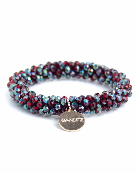 BEADZ - Bordeaux Sparkle (gold charm)