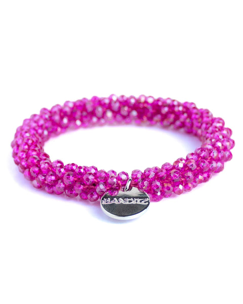 BEADZ - Fushia (Silver charm)