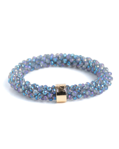 BEADZ - Grey Blue Lavendel Gloss (RVS Gold)
