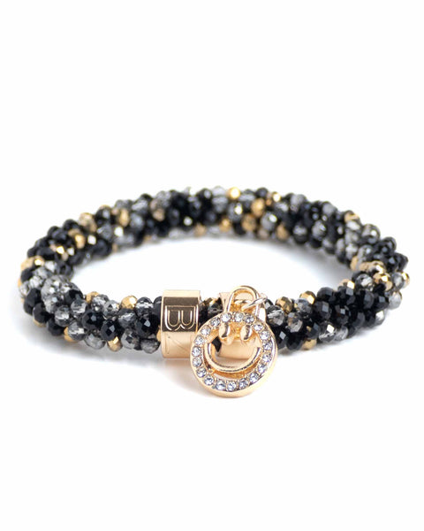 BEADZ LUX - Black Gold Mix Smiley (RVS)