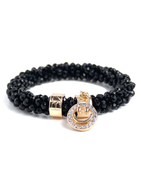 BEADZ LUX - Black Smiley (RVS)