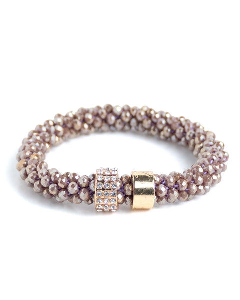 BEADZ LUX - Dove Brown Lila (RVS Gold)