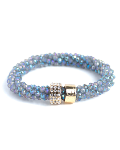 BEADZ LUX - Grey Blue Lavendel Gloss (RVS Gold)