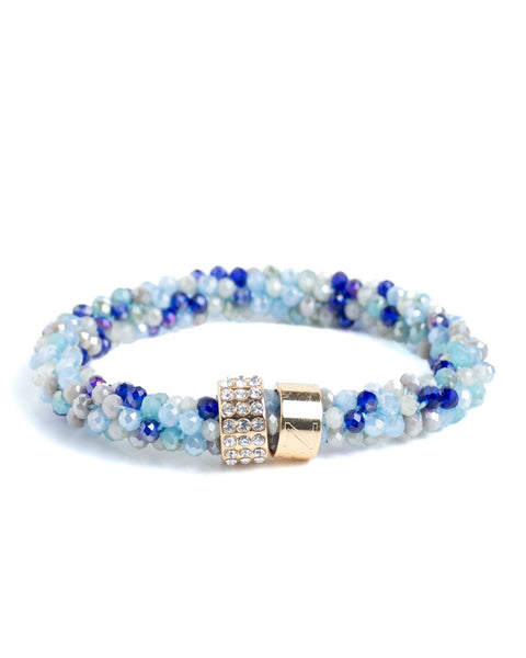 BEADZ LUX - Light Blue Mix (RVS Gold)