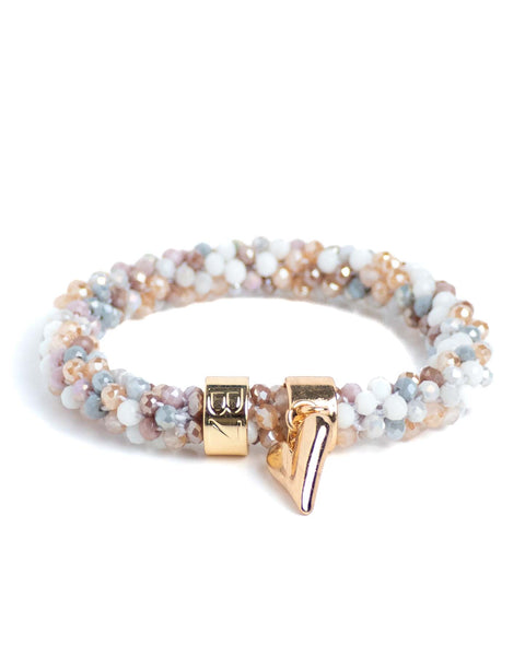 BEADZ LUX - Sunset Grey Heart (RVS Gold)