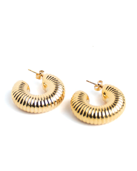 EARRINGS - Ribbel Hoops