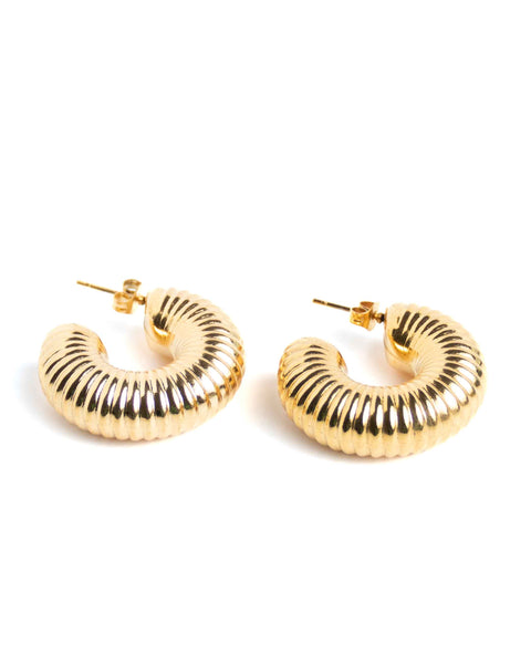 EARRINGS - Ribbel Hoops