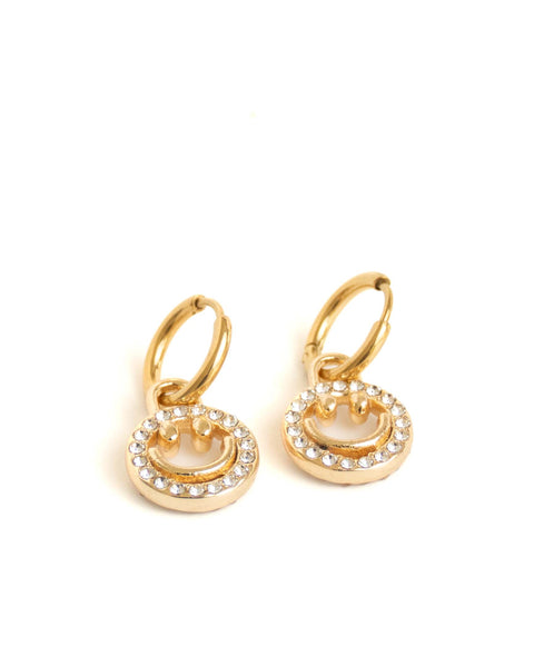 EARRINGZ Smiley 10mm